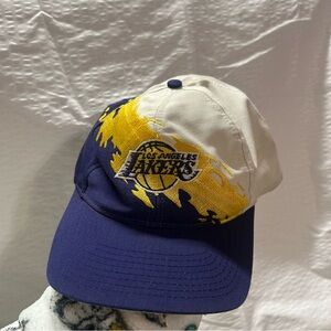 NBA Cap with Navy and Cream Design